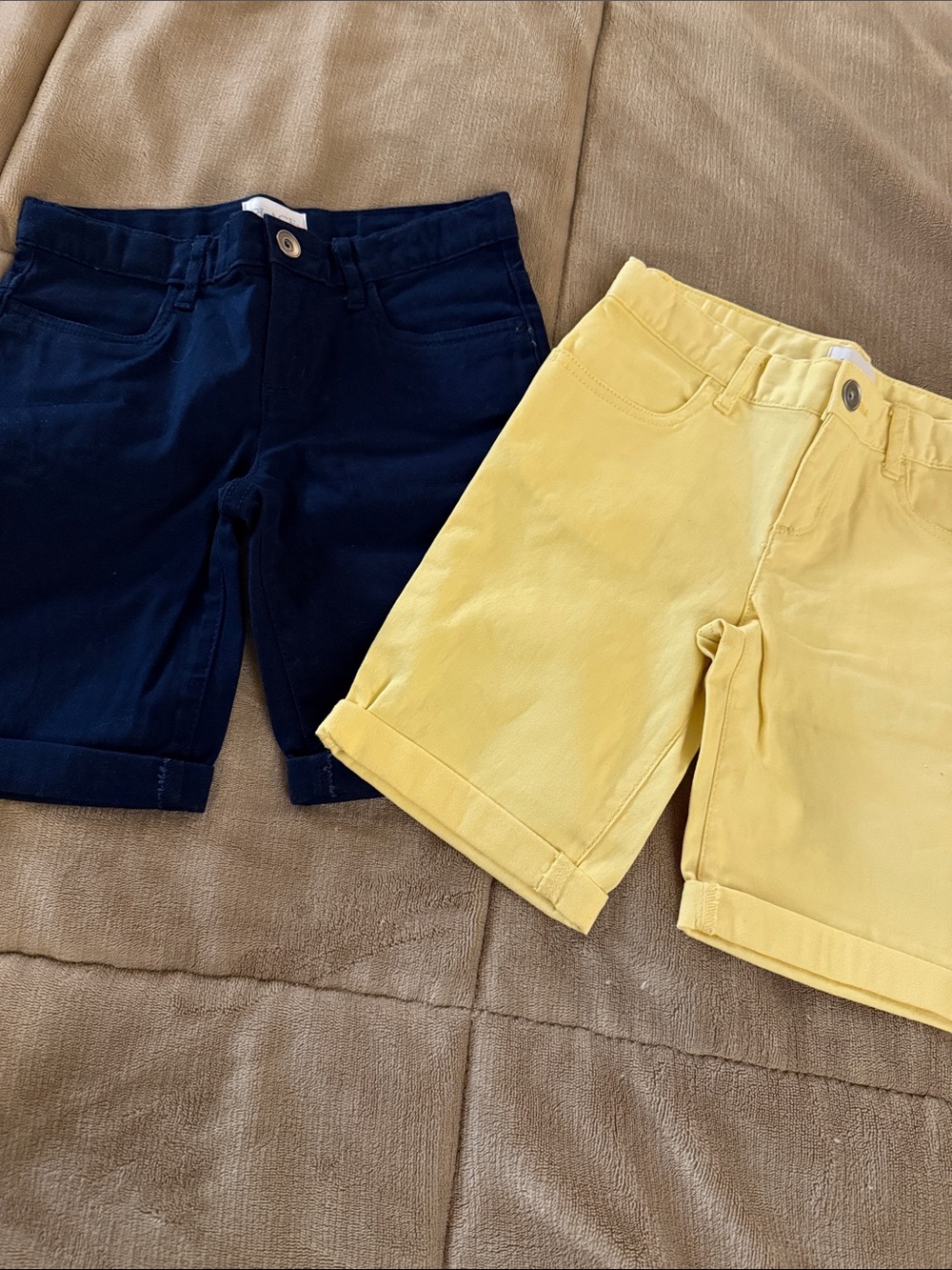 The Children's Place Navy & Yellow Chino Shorts Duo